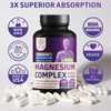 N1N Premium Magnesium Complex - High Absorption Magnesium Supplement For Women And Men To Support Regularity And Bone Health- 120 Veggie Capsules
