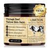 Beef Tallow Honey Balm For Skin:100% Grass-Fed Beef Tallow Moisturizer For Face And Body Vintage Tallow Balm With Olive Oil Manuka Honey For Sensitive Dry Skin Repair 2 Oz