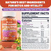 Liver Cleanse Detox & Repair Gummies With Milk Thistle 1500Mg, 18-In-1 Liver Health Supplement With Berberine, Turmeric, Artichoke, Dandelion, Chanca Piedra, Vitamins B6 B9 B12, Sugar (Pack Of 2)