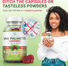 Vegan Saw Palmetto For Women & Men - Potent Saw Palmetto Extract, Prostate Supplements For Men, Dht Blocker For Womens Hair Growth, Hormonal Balance Gummies, Pcos Hair Loss, Dht Blocker, Gluten-Free