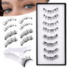 Magnetic Eyelashes Natural Look Cat Eye Wispy Magnetic Lashes With Applicator Reusable Magnetic Eyelashes Without Eyeliner No Glue Needed Magnetic Lashes 2 Styles Mix Clear Band Eyelashes By Jimire