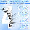 Magnetic Eyelashes Natural Look Cat Eye Wispy Magnetic Lashes With Applicator Reusable Magnetic Eyelashes Without Eyeliner No Glue Needed Magnetic Lashes 2 Styles Mix Clear Band Eyelashes By Jimire