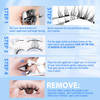 Magnetic Eyelashes Natural Look Cat Eye Wispy Magnetic Lashes With Applicator Reusable Magnetic Eyelashes Without Eyeliner No Glue Needed Magnetic Lashes 2 Styles Mix Clear Band Eyelashes By Jimire