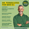 Megafood Men'S 55+ Advanced Multivitamin For Men - Doctor-Formulated -Choline, Vitamin D, Vitamin B12 – Plus Real Food – Brain Health Supplement For Adults & Immune Support - 60 Tabs (30 Servings)