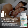 Bronson Magnesium Glycinate 400Mg Extra Strength, Vegetarian, Chelated For Absorption Gentle On The Stomach, Non-Gmo, 60 Tablets