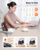 Back And Neck Massager For Pain Relief Deep Tissue, Shiatsu Back And Neck Massager With Heat For Back, Neck, Shoulder And Leg Massage, Chritmas Gifts For Men Women Mom Dad, Relax For Home Office Car