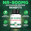 Satoomi Nad+ Supplement With Nicotinamide Riboside 900Mg Nr - Cellular Energy & Repair, Vitality, Healthy Aging - 60 Capsules For 30 Days
