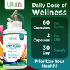 Thyroid Supplement - Advanced Thyroid Support With Iodine Supplement For Thyroid Health, Energy, Metabolism & Immune Support - Contains Vitamin B12, Ashwagandha, Selenium & Zinc - 60 Capsules