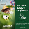 Plant Based Calcium Supplement 600Mg With Vitamin D3 K2, Zinc For Bone Strength, Sustainably Sourced Algae Calcium Magnesium 2:1 Ratio, Sugar Calcium Gummies 70+ Trace Minerals, Vegan, 60 Counts