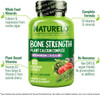 Naturelo Calcium Supplement - With Vitamin C, Vitamin D3, K2, And Calcium Magnesium Zinc For Bone Strength With Calcium 600Mg - Plant-Based, 120 Vegetarian Capsules, Non-Gmo, Soy & Gluten-Free