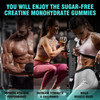 Creatine Monohydrate Gummies 5G For Men & Women - 120 Sugar Gummies With Magnesium Glycinate, L-Threonate, L-Taurine + Vitamin B12 For Muscle Support, Energy Boost, (Blueberry Flavor)