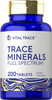 Carlyle Trace Minerals  200 Tablets  Full Spectrum Supplement  Non-Gmo & Gluten Complex  By Vital Trace