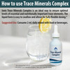 Trace Mineral Complex  Full Spectrum Minerals  Ionic Liquid Mineral Drops For Water  Electrolytes, Hydration Supplement  2 Fl Oz Glass Bottle