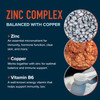 Zinc Supplement Microbeadlets For Immune & Acne Support  Highly Absorbable Zinc Bisglycinate & Orotate With 2Mg Chelated Copper + Vitamin B6  Vegan, Gluten- 60 Capsules (2 Month Supply)