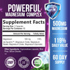 Magnesium Supplement Complex 500Mg With Glycinate, Oxide, Malate, Citrate - High Absorption Chelated Magnesium Capsules For Muscle, Heart, Bone Health & Nerve Support, For Women And Men - 120 Tablets