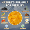 Sugar-Shilajit Gummies 1000 Mg With 85+ Trace Minerals & Fulvic Acid, Pure Himalayan Shilajit Supplement Gummies For Men & Women - Energy, Brain, Immunity - Strawberry Flavor, 120 Count