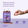 Iron Gummies Supplements For Adults (Women, Men) And Kids – Grape Flavor- Supports Anemia, Energy And Focus Levels – 200 Count