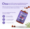 Iron Gummies Supplements For Adults (Women, Men) And Kids – Grape Flavor- Supports Anemia, Energy And Focus Levels – 200 Count