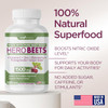 Beet Root Capsules 1500Mg - Organic Beet Root Powder + Vitamin C Zinc, Elderberry, Pomegranate, Grape Seed Extract - Nitric Oxide Supplement, Supports For Healthy Circulation - 3 Months Supply