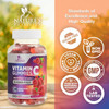 Zero Sugar Vitamin C Gummies - Immune Support & Antioxidant Vitamin Dietary Supplement - Vegan, Non-Gmo, Dairy & Gluten C Vitamin Gummy - Raspberry Flavor For Kids & Adults - 60 Count Gummies