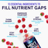 Men Multi Vitamin Gummy - Multi-Vitamin For Men Daily Nutritional Support With Vitamins A, C, D, E, B12, Zinc, Folate, Biotin & More - Energy, Memory, Focus & Immune Health Support - 60 Gummies