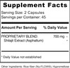Jiva Botanicals Shilajit Capsules 700 Mg – Shilajit Extract With Fulvic Acid – Shilajit Supplement For Men & Women – 90 Vegan Capsules For Daily Wellness