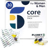 Planet 3 Vitamin Packs, Daily Vitamins For Immune, Energy, Heart & Vision Support  Multivitamins, Vitamin D, Probiotics, Omega 3, Methyl B12  Core Supplements For Women And Men  30 Daily Packs