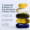 Planet 3 Vitamin Packs, Daily Vitamins For Immune, Energy, Heart & Vision Support  Multivitamins, Vitamin D, Probiotics, Omega 3, Methyl B12  Core Supplements For Women And Men  30 Daily Packs