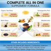 Sea Moss 18000Mg Maca 4000Mg Black Seed Oil 8000Mg Ashwagandha 4000Mg Bladderwrack Turmeric & Burdock Ginger Vitamin C D3 With Manuka Honey Elderberry Dandelion Yellow Dock Chlorophyll Acv, 180 Count
