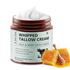 Whipped Tallow Balm, Beef Tallow For Skin, Whipped Beef Tallow And Honey Balm, Natural For Face And Body, Rich In Vitamins A, D, K And B12, Nourishing And Hydrating Skin - 4.2 Oz