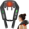 Comfier Cordless Neck Massager With Heat, 4D Kneading Neck And Shoulder Massager Deep Tissue, Shiatsu Neck Back Massager Pillow, 2 Heating Levels, Christmas Gifts For Mom Dad