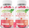 Calcium Gummies 600Mg With Vitamin D3, Calcium Magnesium Zinc Gummies For Bone & Immune Support, Calcium Supplement For Women & Men, Sugar Free, Vegan, Peach Flavor, 120 Count