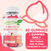 Calcium Gummies 600Mg With Vitamin D3, Calcium Magnesium Zinc Gummies For Bone & Immune Support, Calcium Supplement For Women & Men, Sugar Free, Vegan, Peach Flavor, 120 Count