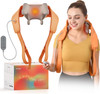 Woomer Neck Massager With Heat For Pain Relief Deep Tissue—Vitality & Relax Modes, 2 Intensity&Heating Levels, For Neck, Back, Shoulder, Legs, Wearable Backpack Design, Box