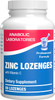 Zinc Lozenges With Vitamin C For Immune Support - High Absorption Vitamin C And Zinc Lozenges For Adults Daily And Seasonal Wellness - Tasty Zinc And Vitamin C Lozenges - 90 Count (Orange Flavor)
