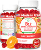 Lunakai Extra Strength 3000Mcg Vitamin B12 Gummies - Usa Made, Delicious Daily Energy & Metabolism Support - Vegan B12 Methylcobalamin Supplement 60Ct