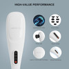 Megawise Cordless Back Massager For Shoulders, Waist, Legs, Rechargeable 3200Mah Battery, 5 Speed And 5 +2 Massage Nodes 5 Hard, 2 Soilicone Nodes, Massage While Moving Around(Off White Cordless)