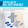 Ez-Bak Wall Mounted Roller Ball Neck And Back Massager - Deep Tissue Myofascial Release Tool, Adjustable Roller Balls For Trigger Point Therapy, Pain Relief, Flexibility, And Full Body Muscle Recovery