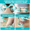 Neck Massager With 6 Ball Massage Points Handheld Manual Roller Massager Tool For Neck, Back, Shoulders, Waist And Legs Deep Tissue