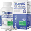 Bronson Men'S Probiotic 50 Billion Cfu Plus Prebiotic With Ashwagandha, Fenugreek & Zinc, Supports Healthy Digestion & Immune Function Non-Gmo, 60 Vegetarian Capsules