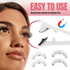 Fadvan Magnetic Eyelashes With Applicator, 2 Pairs 2 Style Reusable Magnetic Lashes Natural Look, No Glue Or Liner Needed False Eyelashes, Wispy Strip Lashes Clear Band Magnetic Lashes Kit R1+R2