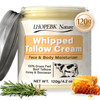 Whipped Beef Tallow For Skin: Organic Grass-Fed Hydrating Tallow And Honey Balm 4.2Oz - Natural Tallow Face Moisturizer Body Lotion Skin Care Balm For Dry