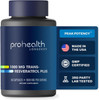 Prohealth Resveratrol 1000Mg  Pure Trans-Resveratrol  Plus Quercetin, Red Wine & Green Tea Extract  Clinically Studied To Support Cellular Health, Memory, Healthy Aging  60 Capsules