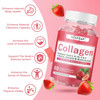 Collagen Gummies For Men And Women, Vegan Collagen 2500Mg For Hair Skin Nails Muscle & Joint, Immunity - 60Ct Strawberry Flavored Supplement