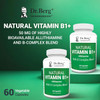 Dr. Berg Natural Vitamin B1 B6 B12 Complex  Allithiamine Vitamin B1 Supplement With 8 Essential Vitamin B Complex For Men and  Women Including Thiamin Niacin Folate Magnesium and  More  60 Capsules