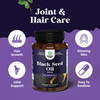 Cold Pressed Black Seed Oil Capsules - Vegan Nigella Sativa Black Cumin Seed Oil Capsules With Omega 3 6 9 Antioxidants And Thymoquinone For Hair Growth Immune Support Joint Health And Digestion