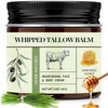 Beef Tallow For Skin, Beef Tallow And Honey Balm, All-Natural Face Body Moisturizer Nourishes And Hydrates The Skin, Grass Fed Whipped Tallow Honey Balm Infused With Raw Wild Honey 2Oz