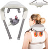 Pain Relief Deep Tissue Shiatsu Neck Massager With Heat Neck Back Shoulder Electric Kneading Massager Perfect Gifts For Dad Mom (Cat Claw Shape Kneading Massage)