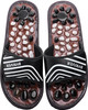 Acupressure Foot Mat Pebble Massager Relaxer Pain Relief Health Sandals Slippers Relaxation Gifts For Men Women (Black25)