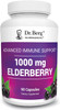 Dr. Berg Black Elderberry Capsules (Advanced Immune Support) With 15,000 Iu Vitamin D, 60 Mg Of Zinc, & 90 Mg Of Camu Camu - (4-In-1) Sambucus Elderberry Immune Support Supplement - 90 Capsules